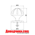 Amig Дверная ручка-кнопка Pomo мод.16 — изображение 4