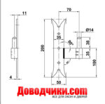 Amig Ответная часть к петле мод.5000 левая Ф14 — изображение 3