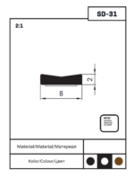 Самоклеющийся уплотнитель I 2х8 — изображение 6