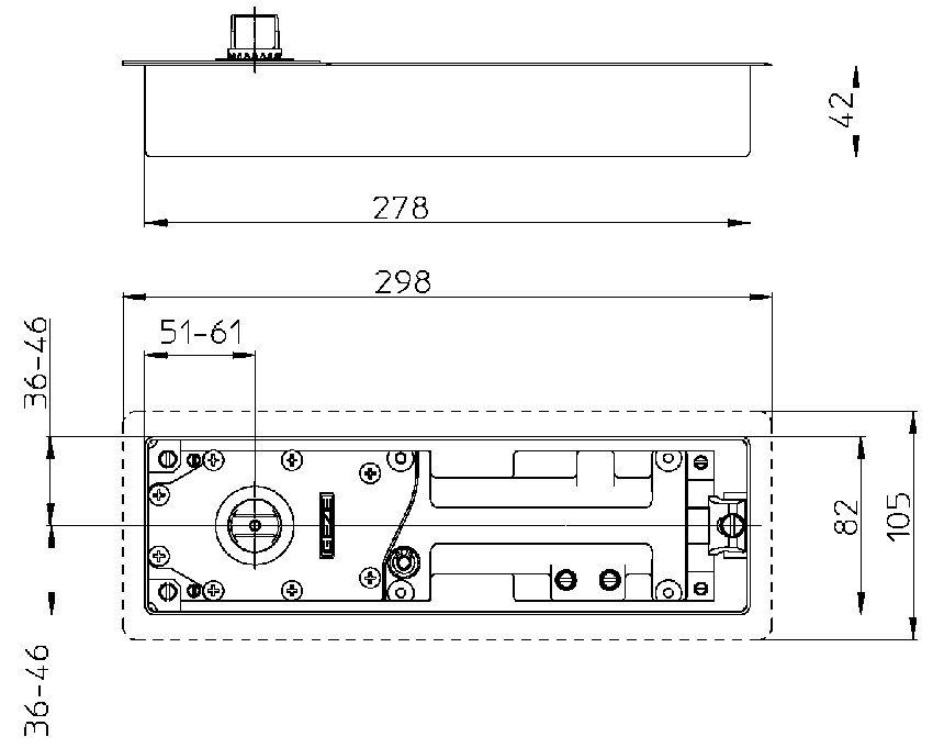 Доводчик Напольный Geze TS 500N EN3 — изображение 2
