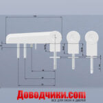 Дверная петля Reze 110 мм — изображение 2