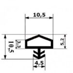 Уплотнительная резинка двери 1523 300м